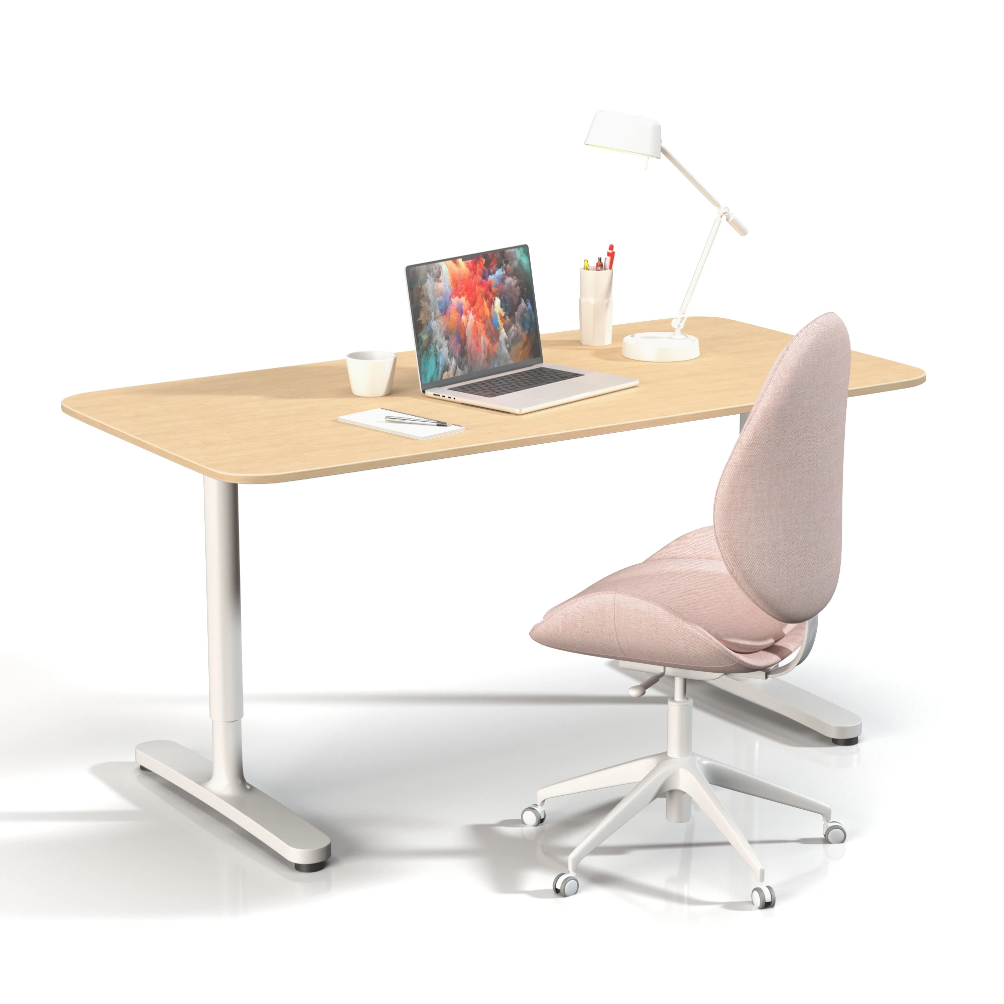 Office Set 04 3D Model_01